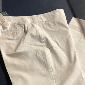 - Talbots NWT white curvy Chatham pants
